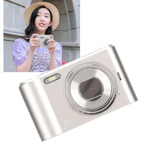 Tnfeeon Kids Digital Camera 44MP Student Camera Digital with Flash Highdefinition Junior High and High School Students Cute Camera Kids Digital Camera 44MP