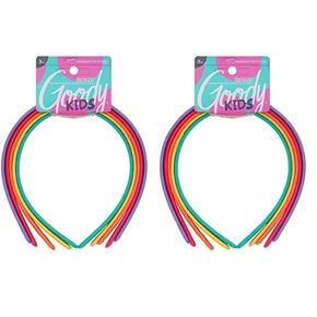 Goody Kids Ouchless Classic Classic ، ألوان متنوعة - لجميع أنواع الشعر - تصميم جميل للأسلوب الفوري - إكسسوارات الشعر الخالية من الألم للبنين ، والبنات ، 5 Count (حزمة 2)
