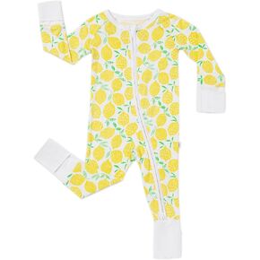 Little Sleepies Pajamas for Baby Boys & Girls, Viscose from Bamboo Baby Pajamas, Sleepers, 2-Way Zipper PJs | 2-way zipper, boys & girls kids pajamas, family matching, tagless, eczema-friendly, fold-over cuffs, seasonless, Preemie-3T in Kuwait