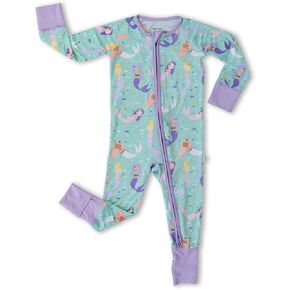Little Sleepies Zipper Pajamas for Baby Boys & Baby Girls, Viscose Derived from Bamboo Toddler PJs, Snug Fit, 2-Way Zipper