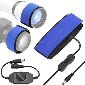 300mm DC Lens Heater Warmer Dew Heater Strip - Stepless Temperature Regulator for Telescopes Camera Lens Less Than 3.75 inch (95mm) in Diameter