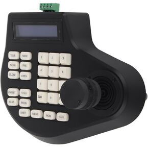 Analog 3D Keyboard Joystick PTZ Controller for CCTV Dome Cameras Compatible with LCD Display PTZ Camera Controller (US Plug)