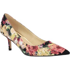 Nine West Women's Arlene Pump, Black Fall Floral Multi 004, 10