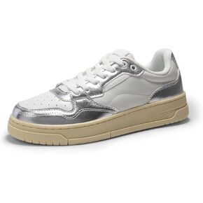 DREAM PAIRS Women's Fashion Court Sneakers Walking Shoes Comfortable Low-Top Lace-Up Casual Classic Athletic Skateboard Sneakers
