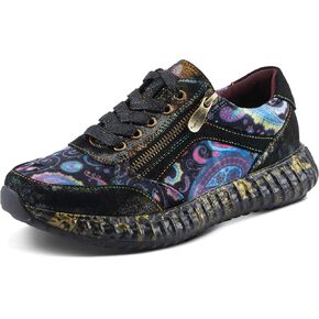 Spring Step L'Artiste Javana Women's Lace-Up Sneaker - Mixed Materials, Lace Accents, Comfortable & Fashionable