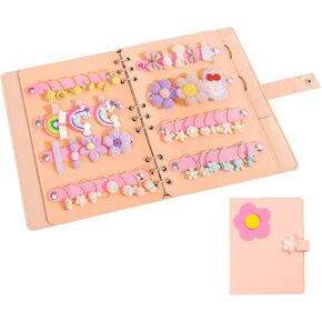 Hair Bow Organizer for Girls, Portable Travel Felt Hair Clips Holder Organizer Large Capacity Foldable Headbands Hair Accessories Organizer (Hair Accessory Not Included)