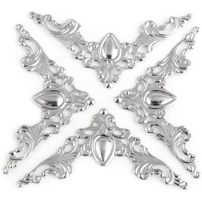 20PCS BOOK CORRENTORS ، 1.65x1.65x2.24in زوايا الكتب ، زوايا الكتب المعدنية للكتب الأثاث كتب الكتب ، صناديق المجوهرات الخزانة الزخرفية الزخرفية in Kuwait