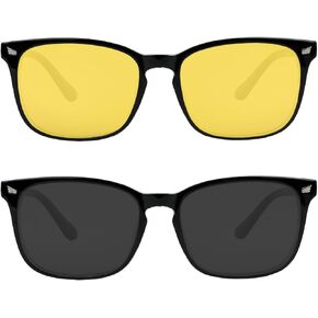 Yogo Vision Night Driving Glasses for Men Women ، Polarived Vision Classes Anti-Glare