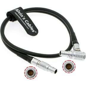 Alvin’s Cables Teradek RT Motor Cable for Teradek MDR.X Receiver | MOTR.X Motor| MK3.1 Motor Straight to Right Angle 4 Pin Male Power Control Cable 60cm|24inches