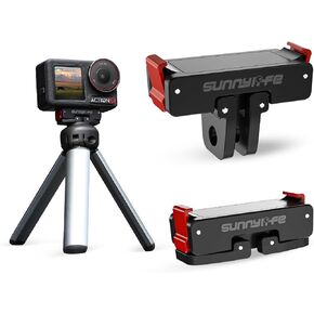 Magnetic Adapter Mount for OSMO Action 4/3/2 5 Pro Foldable Quick-Release Multifunctional Adapter Mount Compatible with OSMO Action Camera Accessory