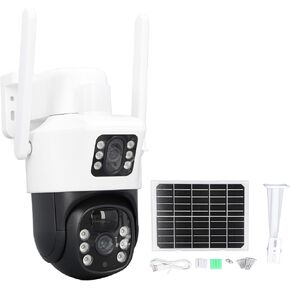 Walfront Solar Security Camera Outdoor CCTV Security Cameras Connected Internet Surveillance Video Networking Security Robots