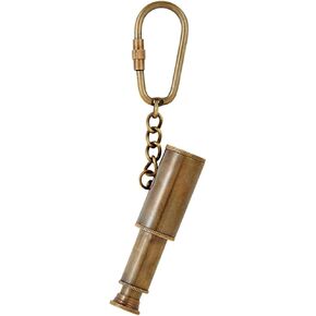Vintage Memento Extendable Telescope Keychain With Carabiner Clip, 5 3/8 Inches (L)