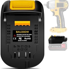for Bauer to for DeWalt for Bauer Battery Adapter,Convert for DeWalt 20V MAX Cordless Tools