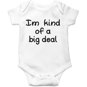 AW Fashions I'm Kind Of A Big Deal Baby Bodysuit Funny Cute Romper Clothing Newborn Boys & Girls Outfit