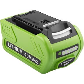 ARyee 29472 29462 6.0Ah 40V Battery Replacement for GreenWorks 40v Battery 29252 20202 22262 2531225322 20642 22272 27062 21242 GreenWorks 40Volt G-MAX Power Tools Lithium Battery