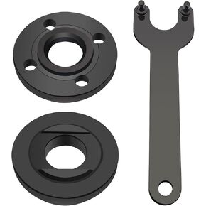 3 Pcs Angle Grinder Nut Angle Grinder Wrench Kit, 5/8-11 Flange Metal Lock Nut, Angle Grinder Replacement Parts, Compatible with Dewalt Milwaukee 193465-4 Metabo Bosch Ryobi Black Decker 4.5" 5"