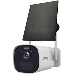 REVO America Smart Wire-Free Battery Operated Full-HD Indoor/Outdoor Bullet Camera with Solar Panel