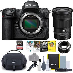 Nikon Z8 Mirrorless Camera Body Bundle with Nikon NIKKOR Z 24 to 120mm f4 S Lens, Nikon FTZ II Mount Adapter, Gadget Bag, Software Bundle of 4 Softwares OEM Photo and 64GB Memory Card (6 Items)