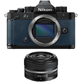 Nikon Z f Mirrorless Camera, Blue, with NIKKOR Z 40mm f/2 SE Lens