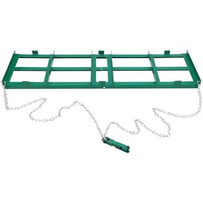 72" Width Driveway Drag, Drag Harrow Driveway, Grader Landscape Power Rake Leveling Tool, with 4FT Heavy Duty Chain, for ATV, UTV, Tractor, Mower, Tow Behind Yard Lawn