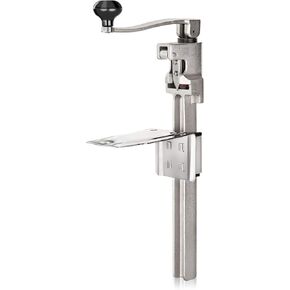New Star Foodservice 7006841 Manual Table Can Opener with Plated Steel Base For Cans Up to 11" Tall