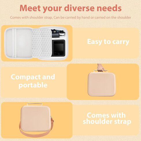 Hard Storage Case Compatible with Canon Selphy CP1300 CP1500 CP1200 Wireless Color Photo Printer，Design for Outdoor and Travel,Photo Printer Protective Case(Rose Gold，Case Only) in Saudi Arabia