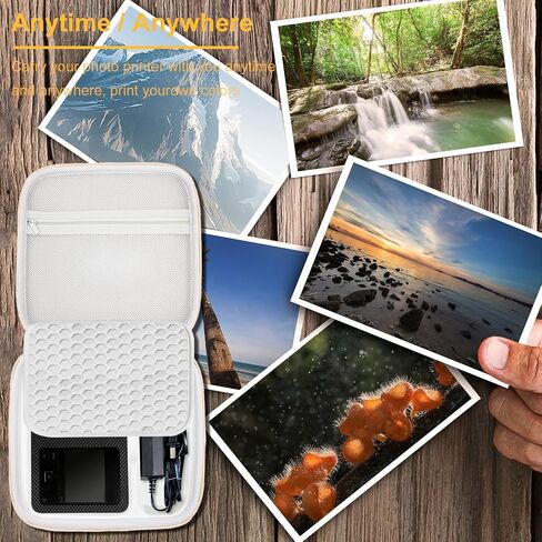 Hard Storage Case Compatible with Canon Selphy CP1300 CP1500 CP1200 Wireless Color Photo Printer，Design for Outdoor and Travel,Photo Printer Protective Case(Rose Gold，Case Only) in Saudi Arabia