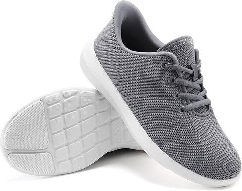 أحذية Rihero Womens Walking مريحة غير قسيمة تنس الأحذية الرياضية الرياضية أحذية خفيفة الوزن الأزياء الأحذية الرمادية الحجم 9.5 in Kuwait