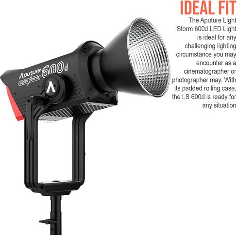 Aputure Light Storm 600D LED LID (V-MOUNT) مع حزمة MOTTALL APUTURE مع عدسة 36 درجة (عنصران). in Kuwait
