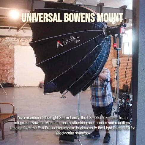 Aputure Light Storm 600D LED LID (V-MOUNT) مع حزمة MOTTALL APUTURE مع عدسة 36 درجة (عنصران). in Kuwait