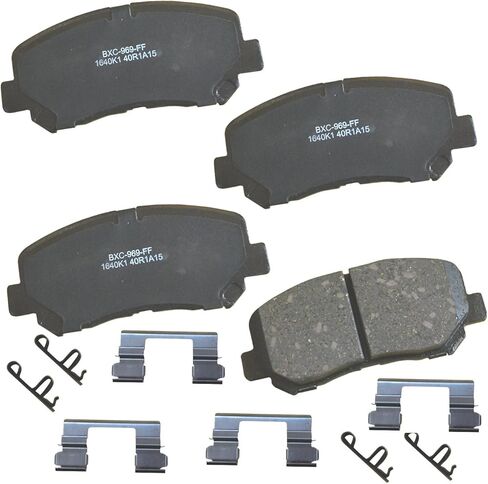Bendix Premium SBC484 Ceramic Front Brake Pads for Select Models Chrysler Cirrus,Sebring,Dodge Avenger,Colt,Stratus,Eagle GTX,Summit,Talon,Vista,Mitsubishi Eclipse,Expo,Galant,Mirage,Plymouth Laser in Kuwait