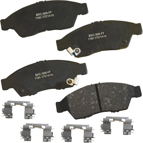 Bendix Premium SBC484 Ceramic Front Brake Pads for Select Models Chrysler Cirrus,Sebring,Dodge Avenger,Colt,Stratus,Eagle GTX,Summit,Talon,Vista,Mitsubishi Eclipse,Expo,Galant,Mirage,Plymouth Laser in Kuwait