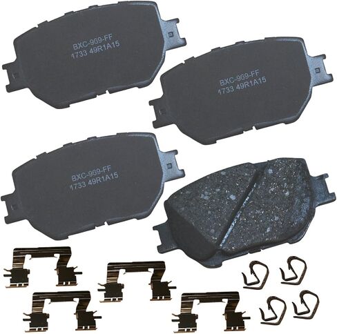 Bendix Premium SBC484 Ceramic Front Brake Pads for Select Models Chrysler Cirrus,Sebring,Dodge Avenger,Colt,Stratus,Eagle GTX,Summit,Talon,Vista,Mitsubishi Eclipse,Expo,Galant,Mirage,Plymouth Laser in Kuwait
