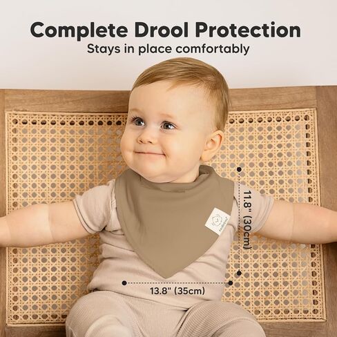 Keababies 8 -Pack Baby Bandana Bibs و 8 عبوات من الشاشات ، مرايل الأطفال للبنين ، الفتيات - العضوية ، الأنيقة للجنسين Bibs - Muslin Bandana Bibs ، Baby Drool Pibs ، Newborn ، Toddler in Kuwait