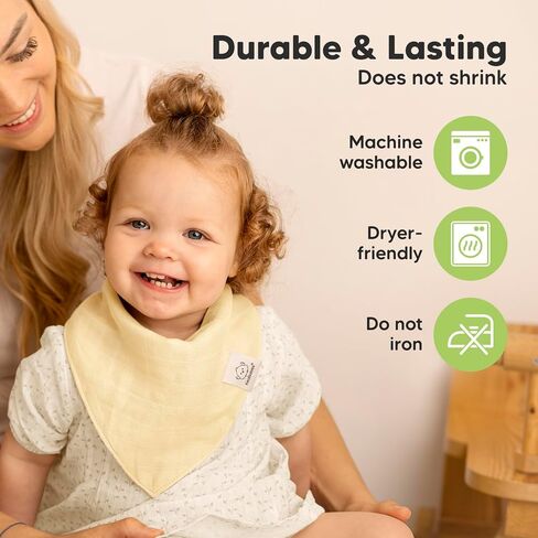 Keababies 8 -Pack Baby Bandana Bibs و 8 عبوات من الشاشات ، مرايل الأطفال للبنين ، الفتيات - العضوية ، الأنيقة للجنسين Bibs - Muslin Bandana Bibs ، Baby Drool Pibs ، Newborn ، Toddler in Kuwait