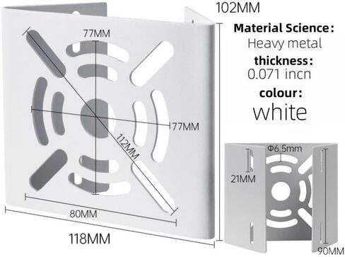 Universal Vertical Pole Mount Adapter with 2 Loops, Wall Mounting Bracket for CCTV Security Cameras, PTZ Domes, Indoor/Outdoor AP Access Points, and Client CPE in Saudi Arabia