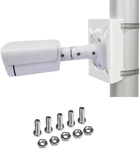 Universal Vertical Pole Mount Adapter with 2 Loops, Wall Mounting Bracket for CCTV Security Cameras, PTZ Domes, Indoor/Outdoor AP Access Points, and Client CPE in Saudi Arabia