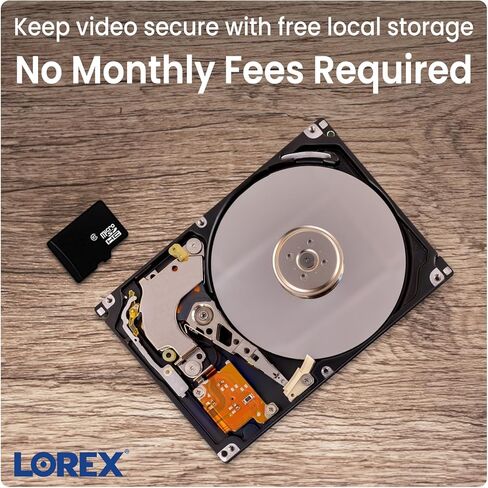 Lorex 4K Spotlight Indoor/Outdoor Wi-Fi 6 Camera مع إضاءة أمنية ذكية ، شخص ، مركبة ، اكتشاف الحيوانات والحزم ، الحديث ثنائي الاتجاه ، الاستجابة السريعة ، الانصهار in Kuwait