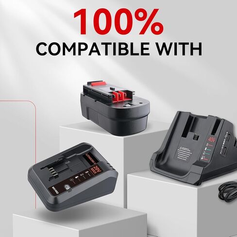 LUMSING HPB18 4.8AH NI-MH استبدال للبطارية السوداء و DECKER 18V ​​HPB18 HPB18-OPP مع بطارية ديكر سوداء 18 فولت أدوات A1718 FS18FL in Kuwait