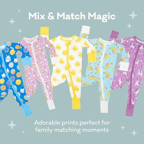 Little Sleepies Pajamas for Baby Boys & Girls, Viscose from Bamboo Baby Pajamas, Preemie & Newborn Sleepers, 2-Way Zipper PJs in Kuwait
