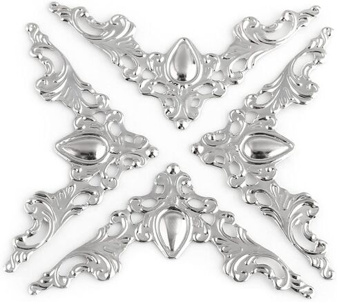 20PCS BOOK CORRENTORS ، 1.65x1.65x2.24in زوايا الكتب ، زوايا الكتب المعدنية للكتب الأثاث كتب الكتب ، صناديق المجوهرات الخزانة الزخرفية الزخرفية in Kuwait