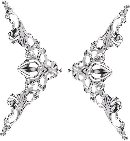 20PCS BOOK CORRENTORS ، 1.65x1.65x2.24in زوايا الكتب ، زوايا الكتب المعدنية للكتب الأثاث كتب الكتب ، صناديق المجوهرات الخزانة الزخرفية الزخرفية in Kuwait