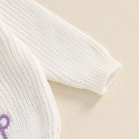 MAYUMMPY Toddler Baby Girl Boy Knit Easter Sweaters Bunny Pullover Sweatshirt Knitwear Newborn Kids Easter Clothes in Saudi Arabia