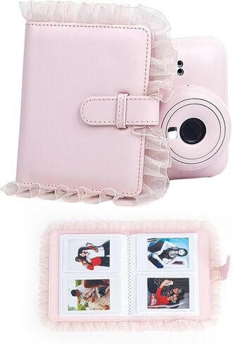 64 Pockets Photo Photo Camera Mini Camera ، Elegant Lace Mini Picture Divenir Abrum ، Camera Camera 3in 3in ، حامل بطاقة ، Ladies Girls () in Saudi Arabia