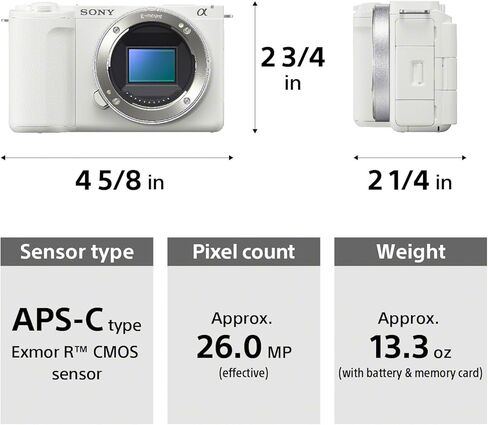 Sony Alpha Zve10 II - APS -C قابلة للتبديل العدسة كاميرا المبدعين المرآة (متجددة) in Saudi Arabia