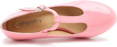 Women's T Strap Mary Jane Kitten Heel Pumps Round Toe Dress Office Work Shoes in Kuwait