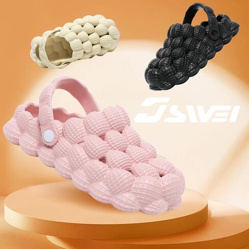 Massage Bubble Slippers, Bubble Slides for Women/Men, Funny Bubble Shoes, Unisex Breathable Beach Sandals, Non-slip Spa Slippers, Soft Pillow Stress Relief Slide, Home Bedroom Shower Trendy Ball Slippers in Saudi Arabia