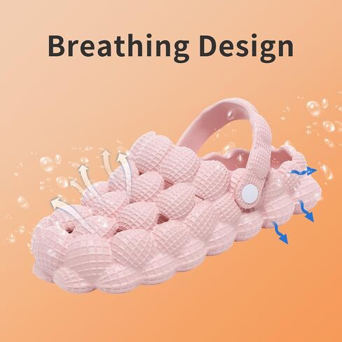 Massage Bubble Slippers, Bubble Slides for Women/Men, Funny Bubble Shoes, Unisex Breathable Beach Sandals, Non-slip Spa Slippers, Soft Pillow Stress Relief Slide, Home Bedroom Shower Trendy Ball Slippers in Saudi Arabia