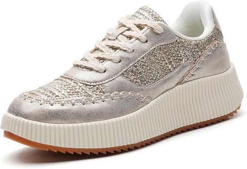 CERYTHRINA Platform Sneakers Women Fashion Shoes: 2.2 Inches - Chunky Braided Walking Shoes in Kuwait