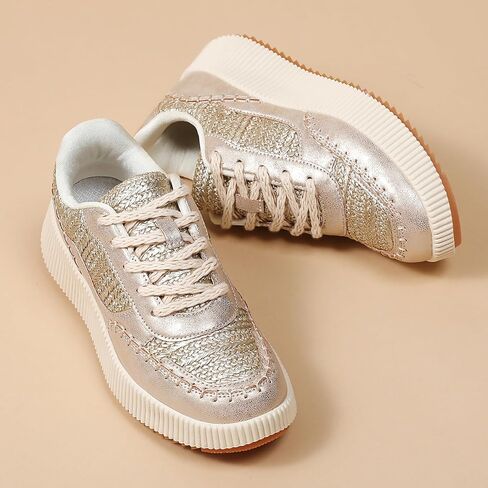 CERYTHRINA Platform Sneakers Women Fashion Shoes: 2.2 Inches - Chunky Braided Walking Shoes in Kuwait